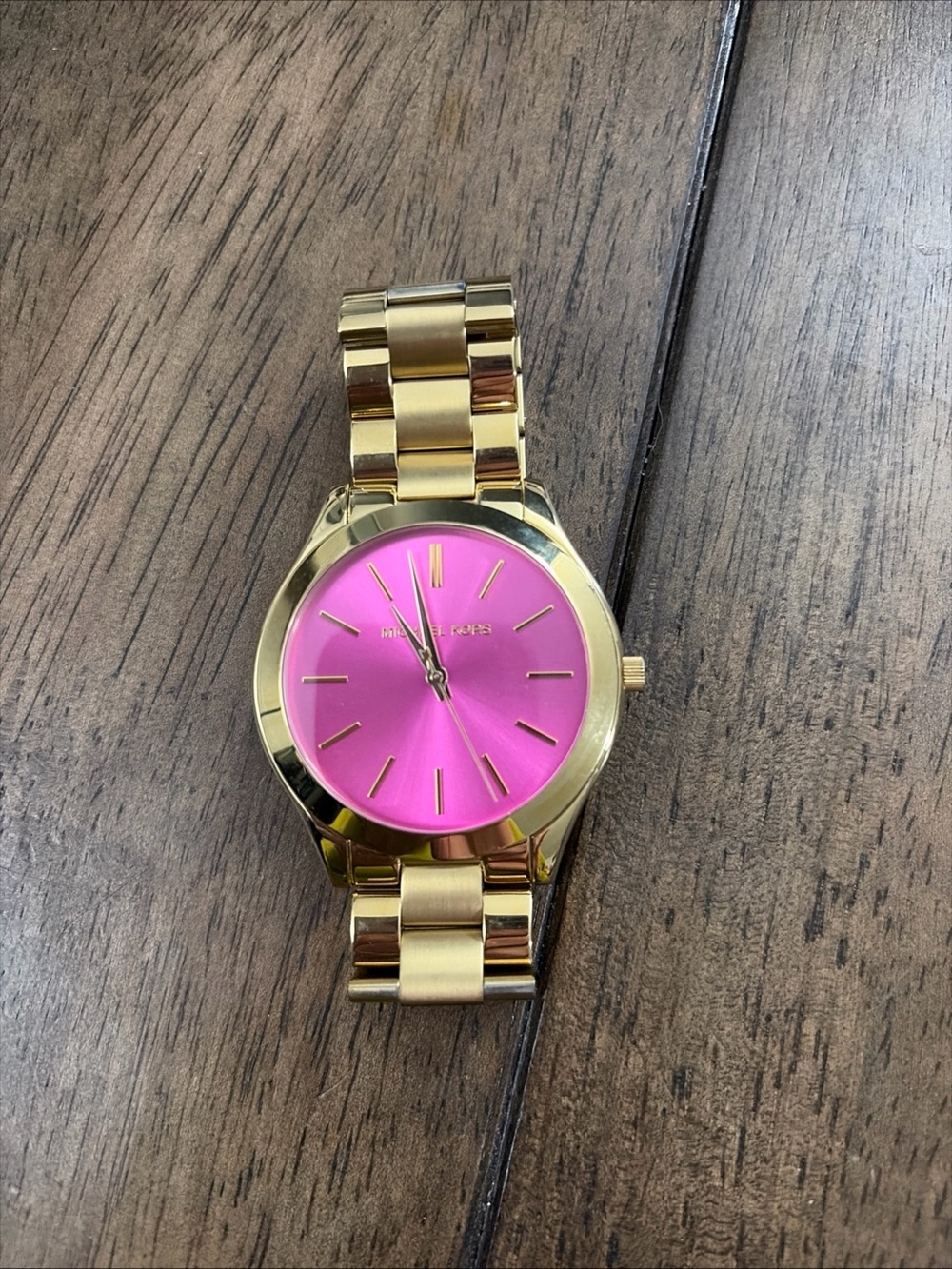 Michael Kors MK3264 Gold Watch with Pink Dial - Picture 2 of 12